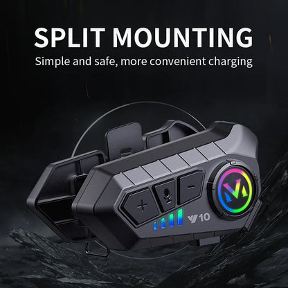 Motorcycle Helmet Headset - Bluetooth Stereo Universal