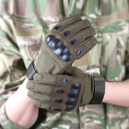 Motorcycle Gloves - Tactical Hunting Shooting Knuckle Protection