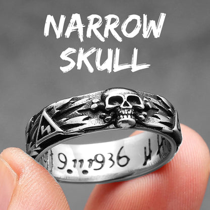 Stainless Steel Biker Ring - Domineering Skull Devil Rings Jewelry
