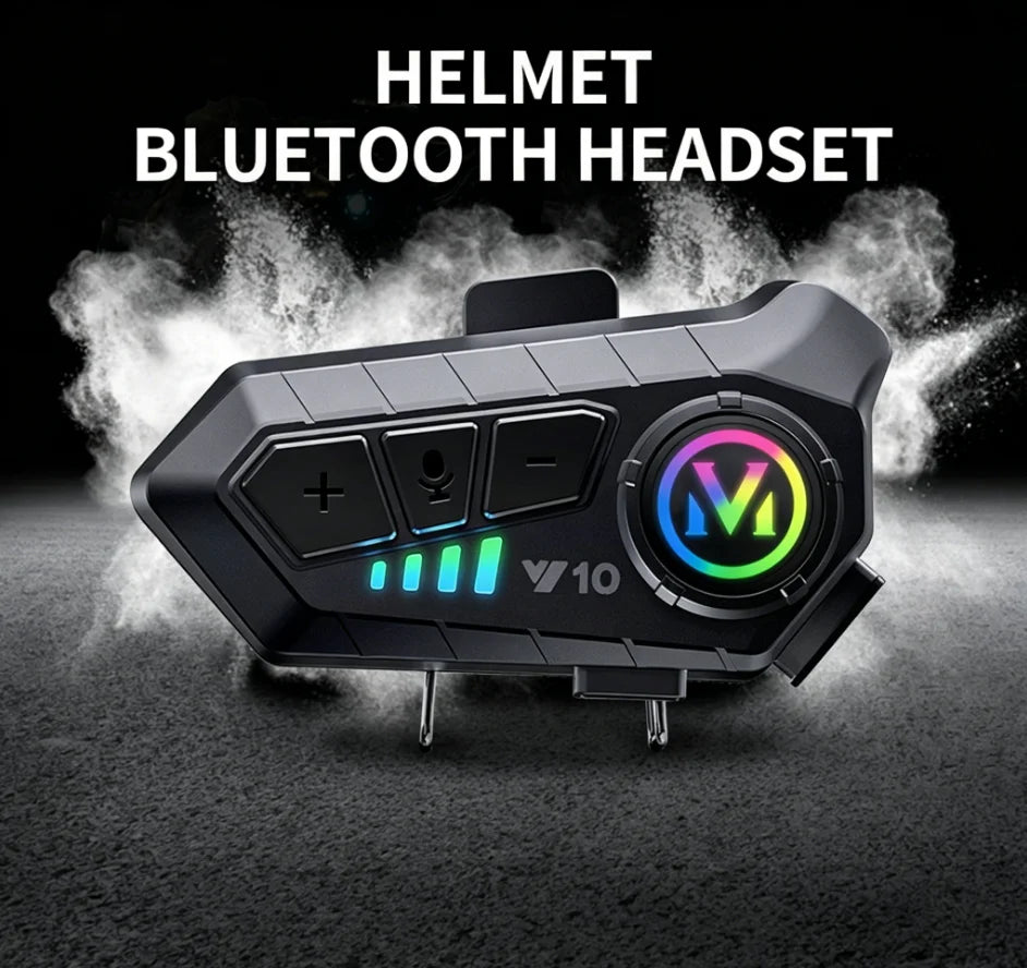Motorcycle Helmet Headset - Bluetooth Stereo Universal
