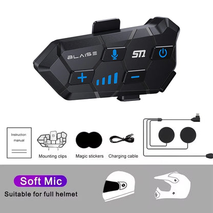 ALR  Motorcycle Helmet Bluetooth Headset