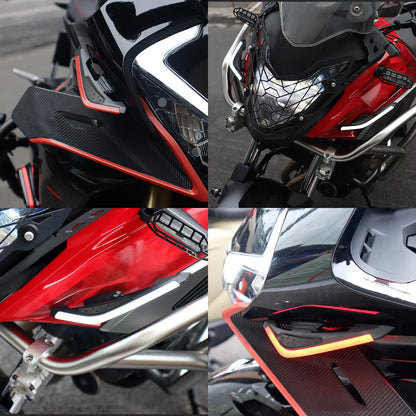 Motorcycle LED Lights - Front Side Spoiler Wing