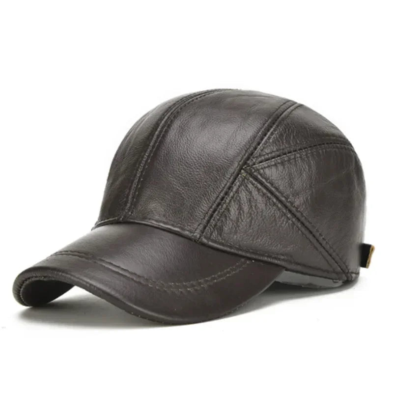 ALR™ Men’s Cowhide Leather Earlap Cap