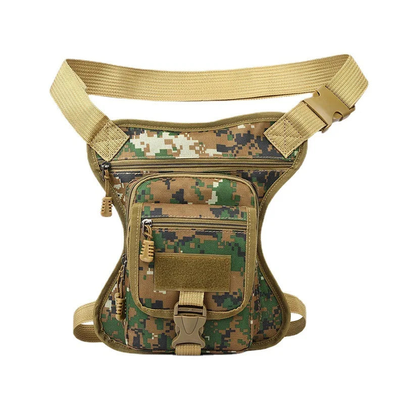 Leather Motorcycle Bag - Motorcycle Drop Leg Bag Thigh Belt Waist Bag
