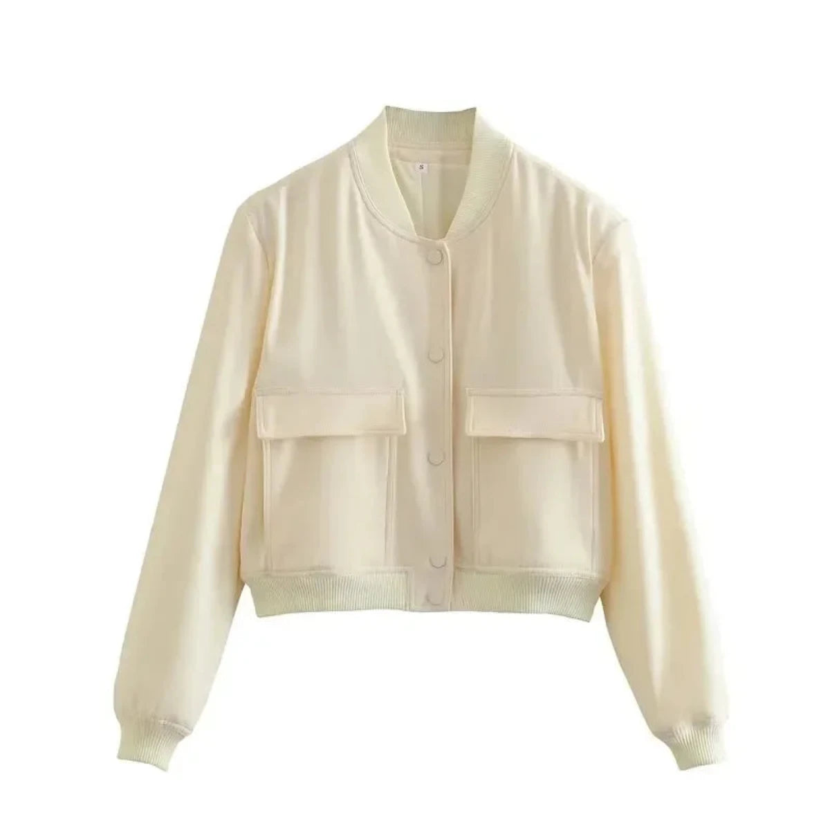 Alr™ Women's Button Cropped Bomber Jacket