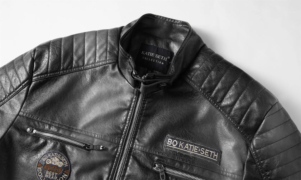 Alr™ PU Leather Plush Motorcycle Jacket