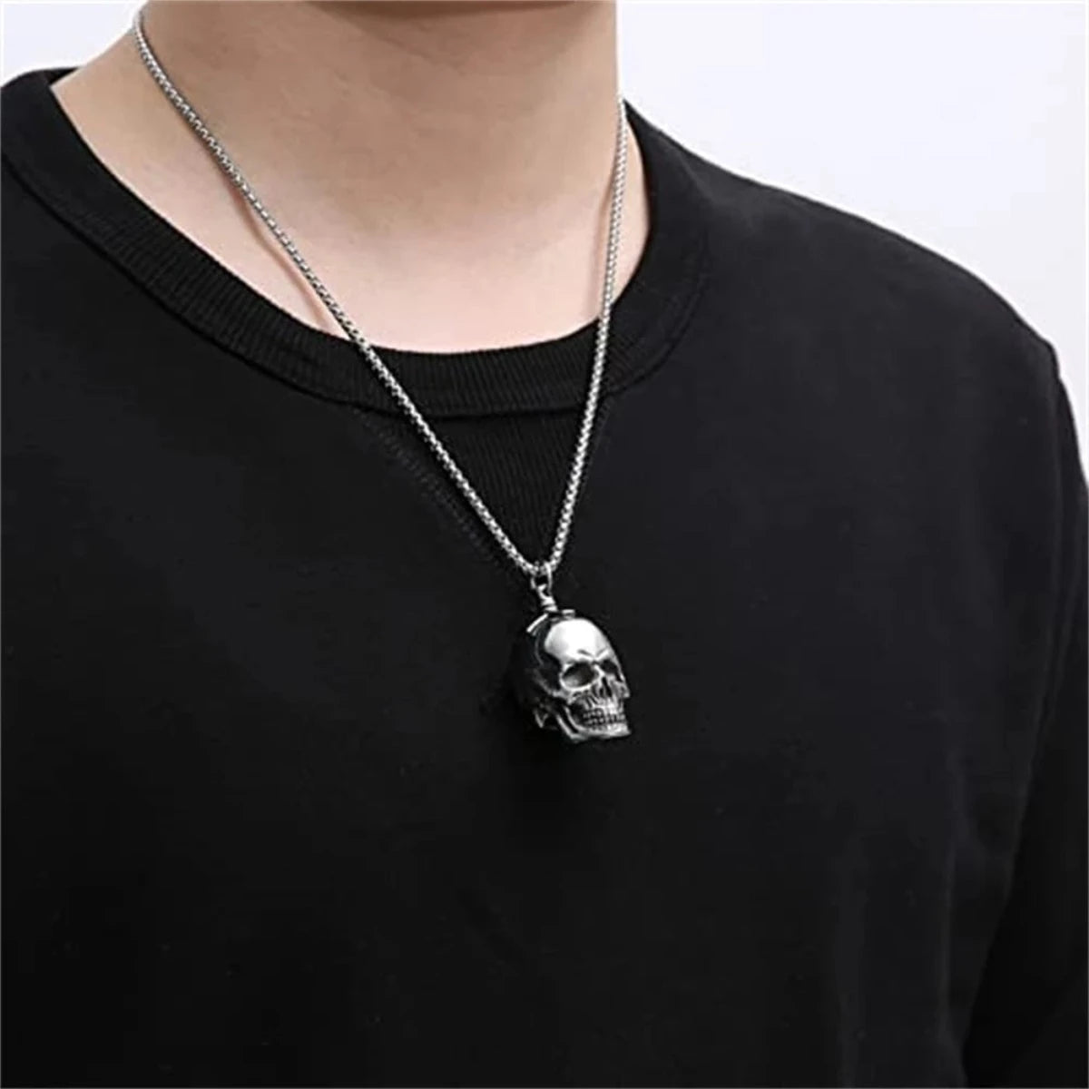 Gothic Punk Skull Necklace