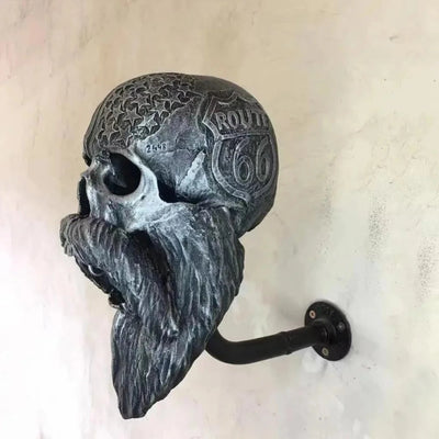 Unique Skull Helmet Holder for Stylish Home Decor