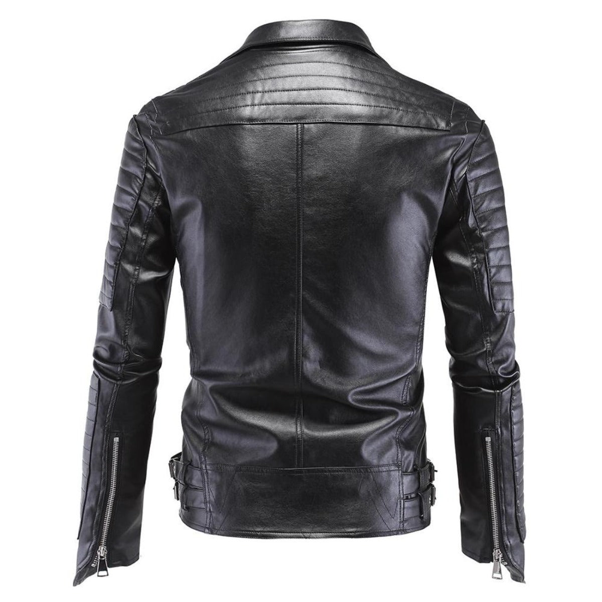 Men's Skull Punk Style Faux Leather Jacket
