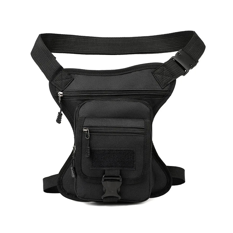 Leather Motorcycle Bag - Motorcycle Drop Leg Bag Thigh Belt Waist Bag