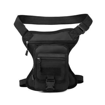 Leather Motorcycle Bag - Motorcycle Drop Leg Bag Thigh Belt Waist Bag