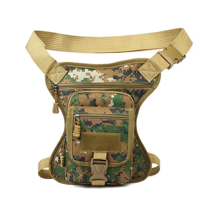 Leather Motorcycle Bag - Motorcycle Drop Leg Bag Thigh Belt Waist Bag