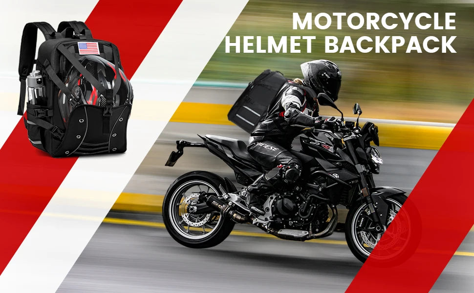 Alr™ Rugged Motorcycle Helmet Backpack