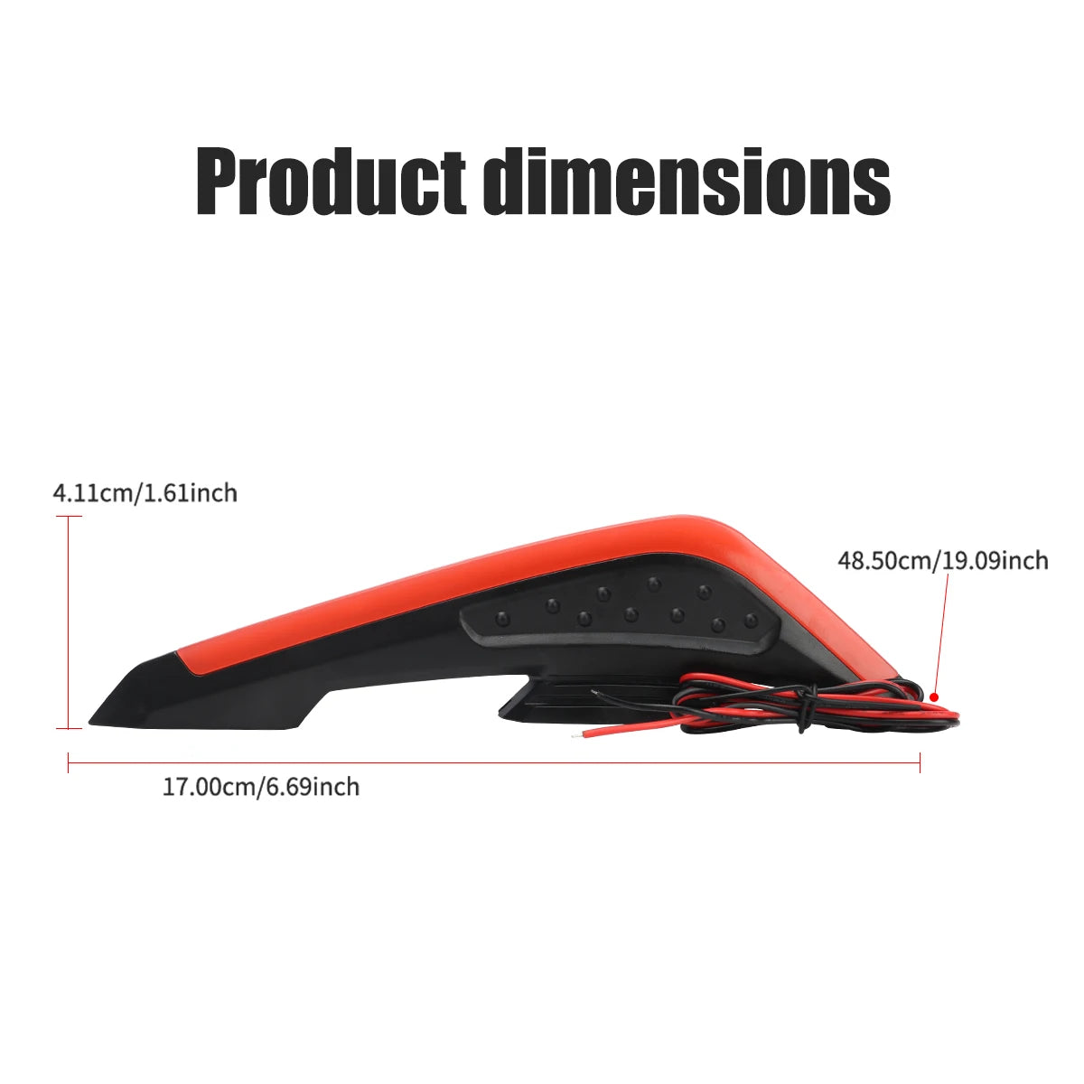 Motorcycle LED Lights - Front Side Spoiler Wing