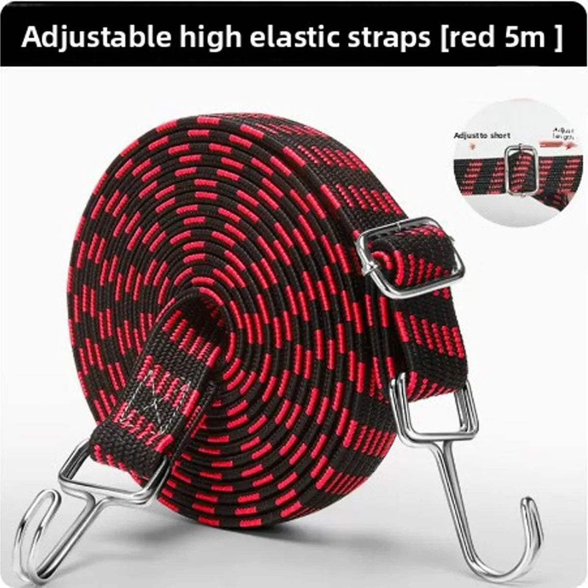 Motorcycle Tie-Down Straps - Elastics Rubber Luggage Rope Cord