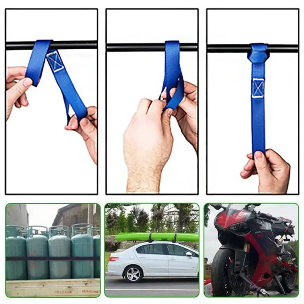 Motorcycle Tie-Down Straps - Tie Down Car Packing