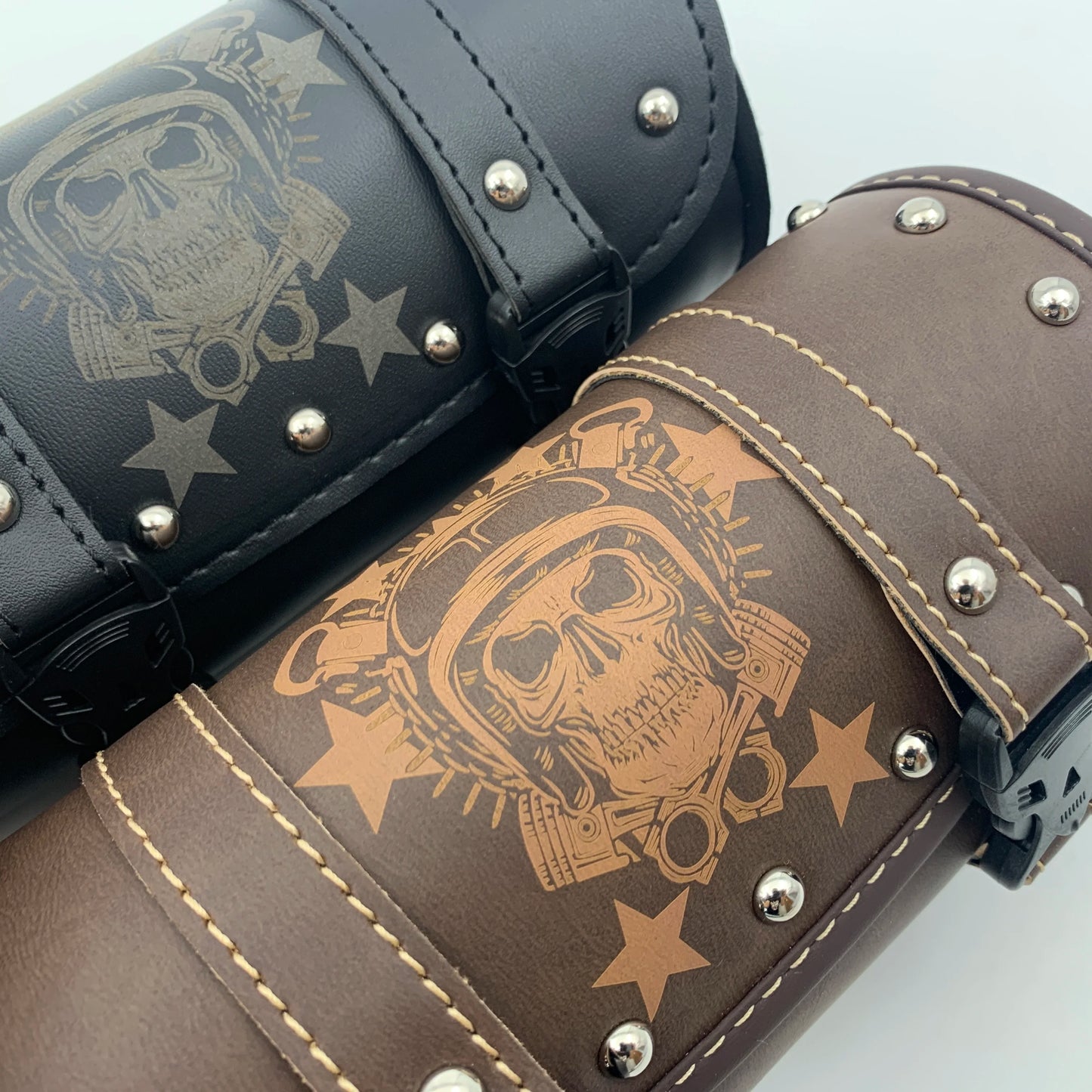 Leather Motorcycle Bag - Universal Side Saddlebag PU Storage