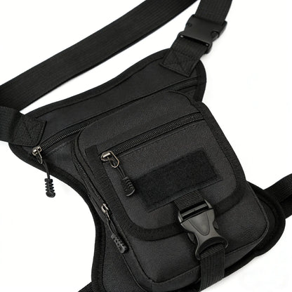 Leather Motorcycle Bag - Motorcycle Drop Leg Bag Thigh Belt Waist Bag