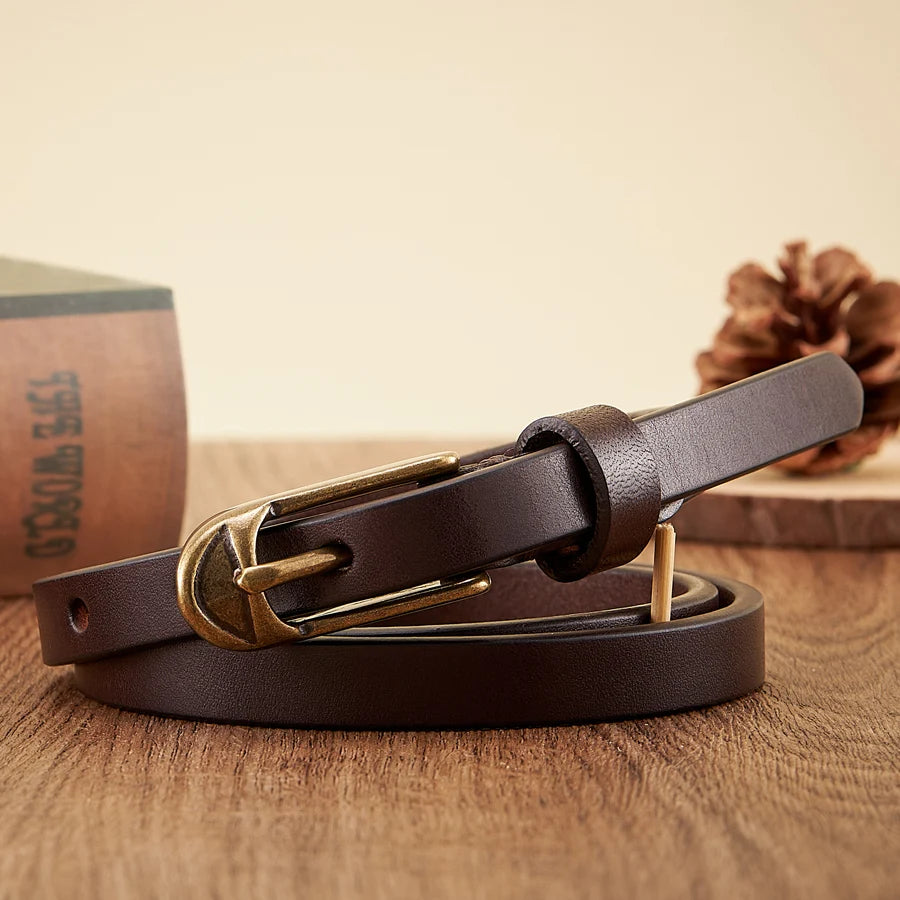 ALR™  Copper Pin Buckle Leather Belt