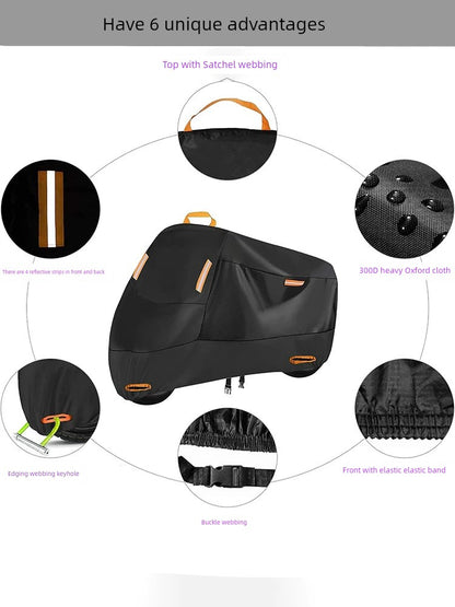 Thickened Sun Shield Motorcycle Car Cover
