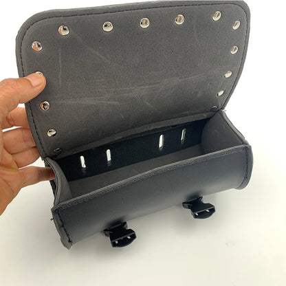 Leather Motorcycle Bag - Universal Side Saddlebag PU Storage