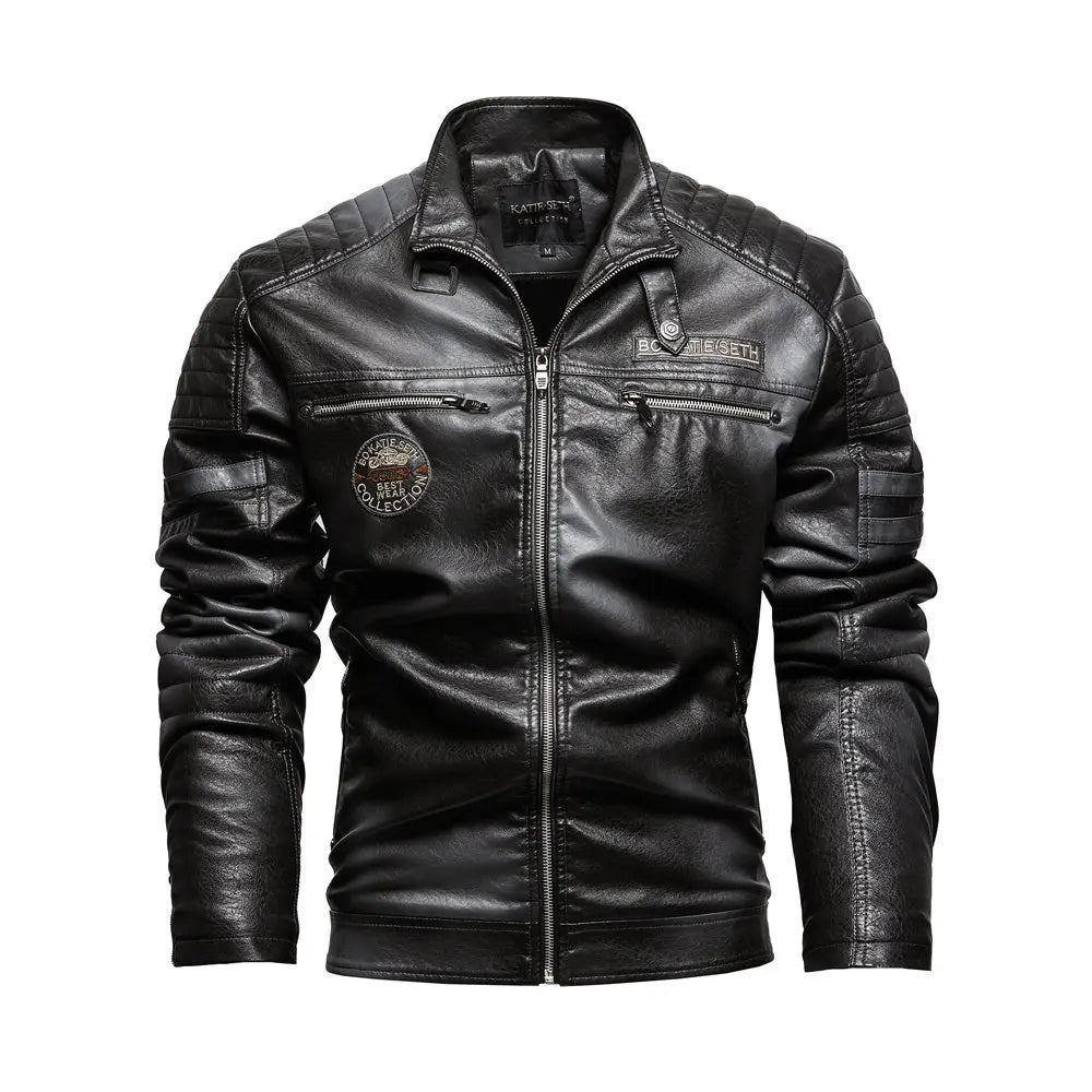 Alr™ PU Leather Plush Motorcycle Jacket