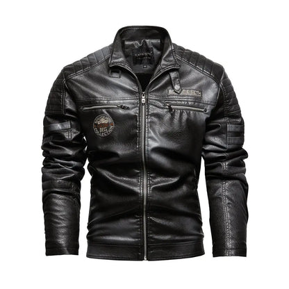 Alr™ PU Leather Plush Motorcycle Jacket