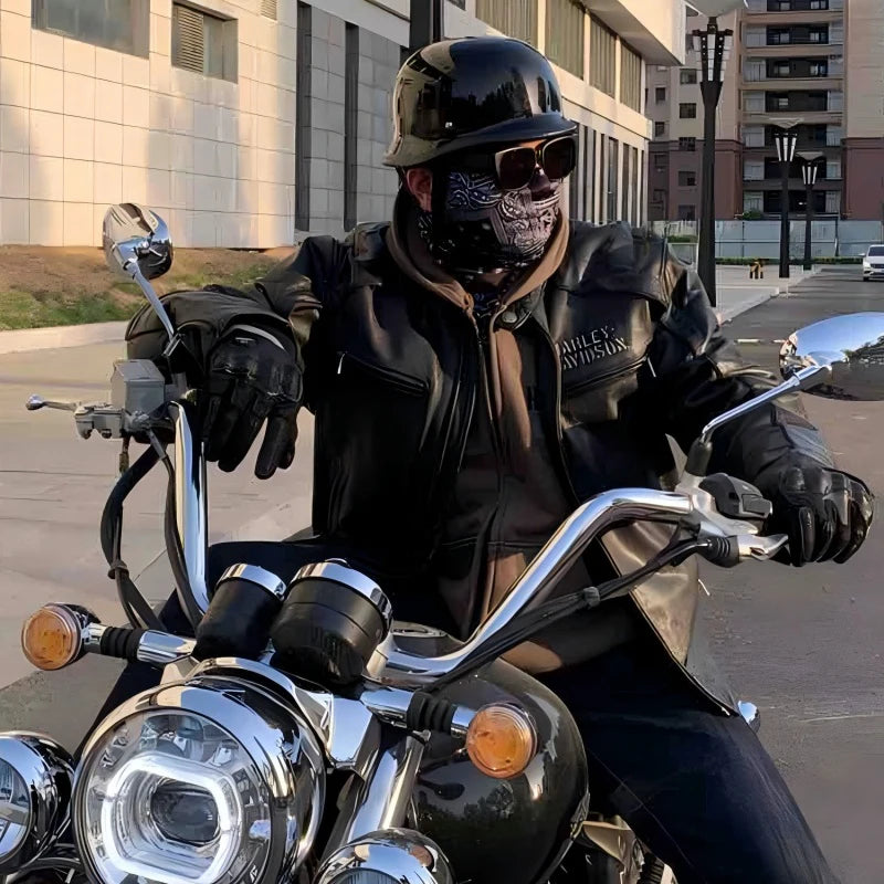 Motorcycle Helmet - Half Electric Vehicle Riding Cruiser