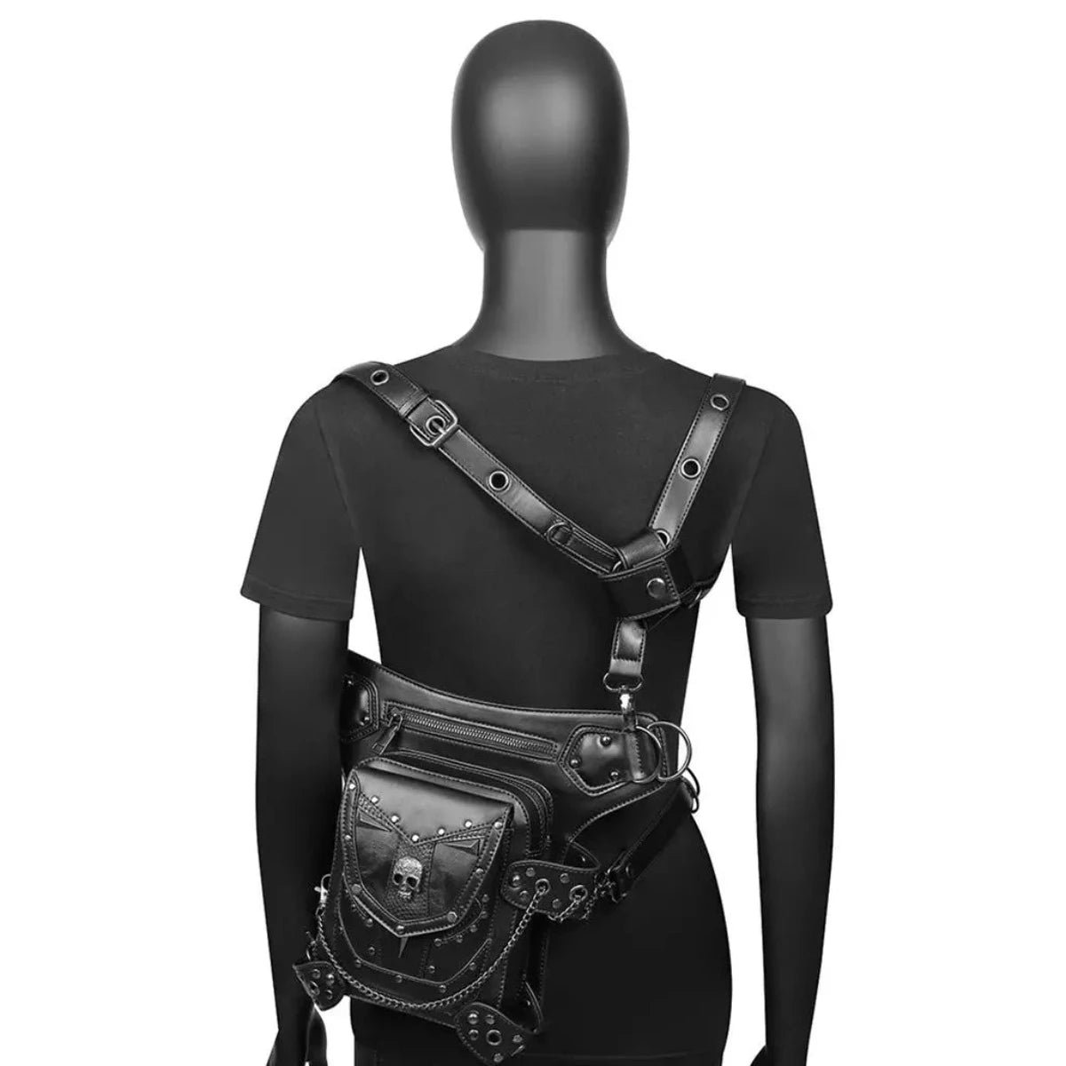 Steampunk Waist/Leg Leather Bag