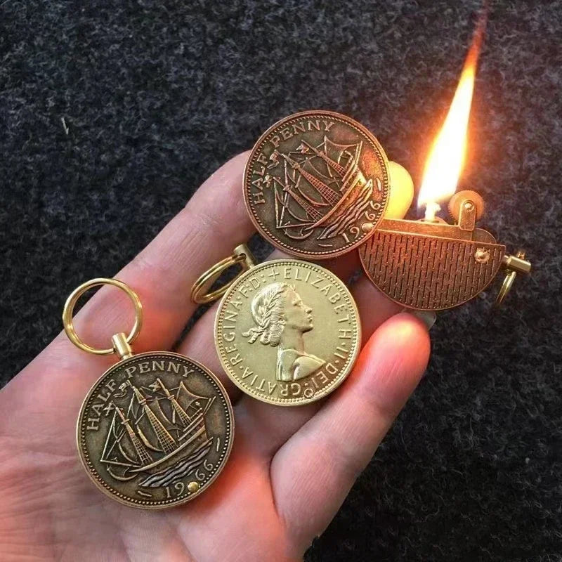 ALR™ Retro Coin Kerosene Torch Lighter