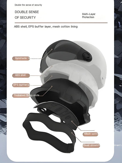 Motorcycle Helmet - Electric Half