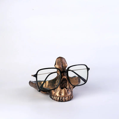 ALR™ Skull Glasses Stand & Key Holder Sculpture