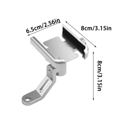 Motorcycle Phone Holder - Bicycle GPS Bracket Stand Mirror