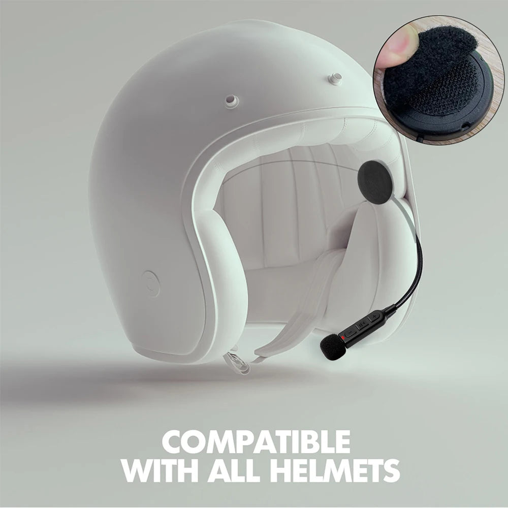 Motorcycle Helmet Headset - Bluetooth Wireless Stereo Hands Free