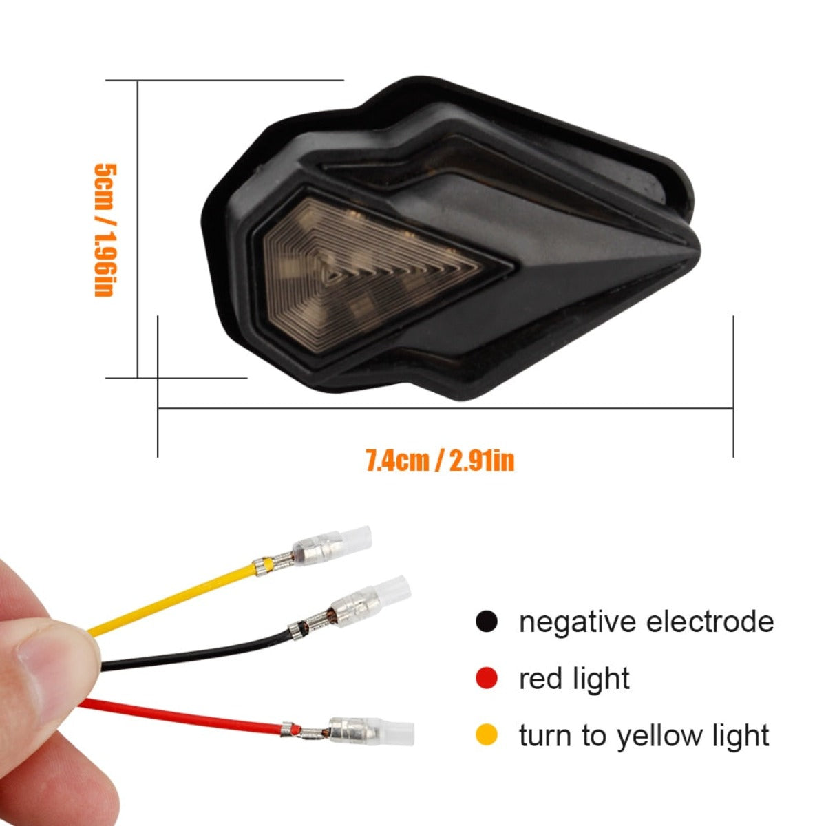 Universal Flush Mount Blinker Flashing Turn Signals Lights