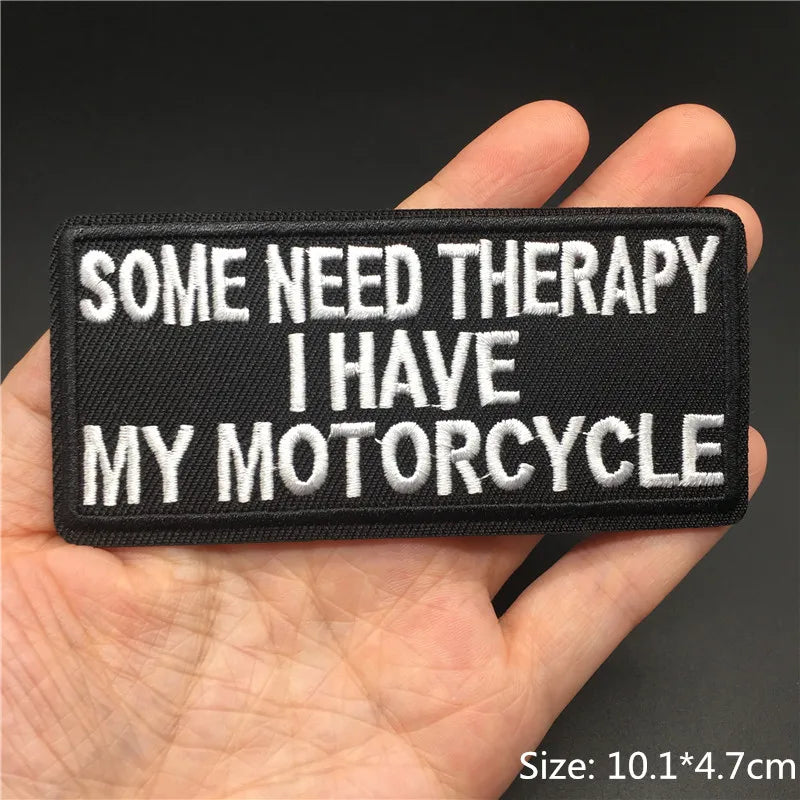 Alr™ Embroidered Iron-On Patch, Some Need Therapy