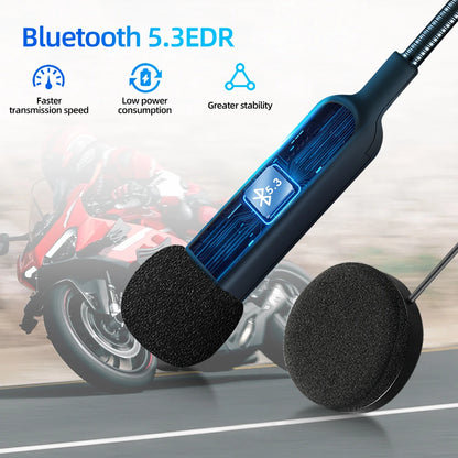 Motorcycle Helmet Headset - Bluetooth Wireless Stereo Hands Free