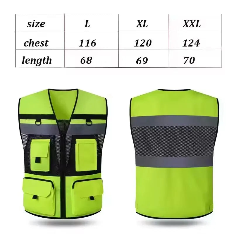 High Visibility Reflective Vest - Safety Vest In Mens Tank Tops High V