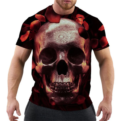 Alr™ Men's 3D Short Sleeves Skull Print Shirt