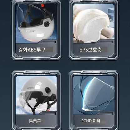 Motorcycle Helmet - Electric Half