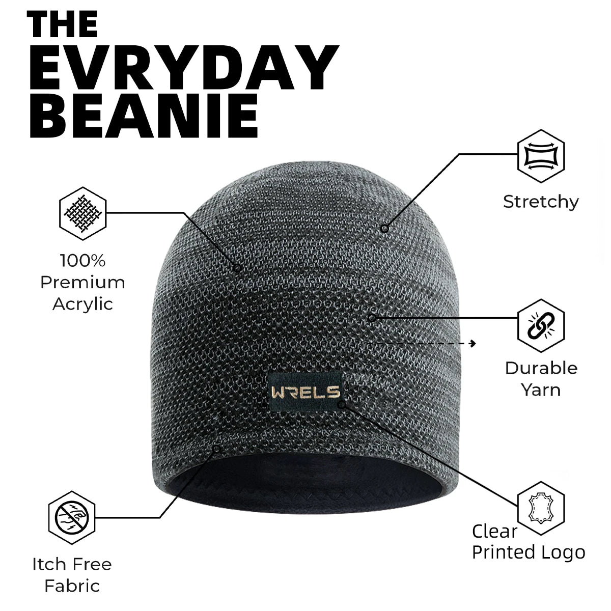 WRELS Winter Warm Two Sided Hat Unisex Windproof Outdoor Fleece Sports Hat Fishing Cycling Bonnet Hunting Camping Hiking Caps