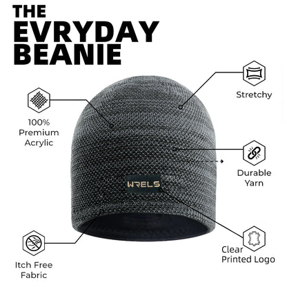 WRELS Winter Warm Two Sided Hat Unisex Windproof Outdoor Fleece Sports Hat Fishing Cycling Bonnet Hunting Camping Hiking Caps