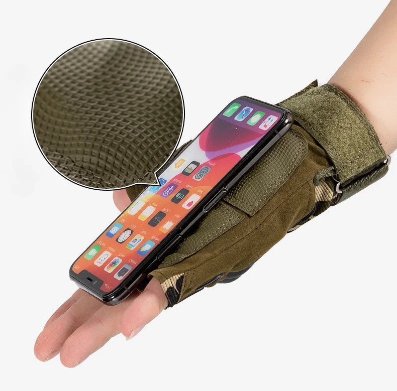 Motorcycle Gloves - Tactical Hunting Shooting Knuckle Protection