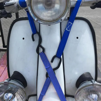 Motorcycle Tie-Down Straps - 8 Pack 13x1 inch Soft Loop Tie-Down Strap