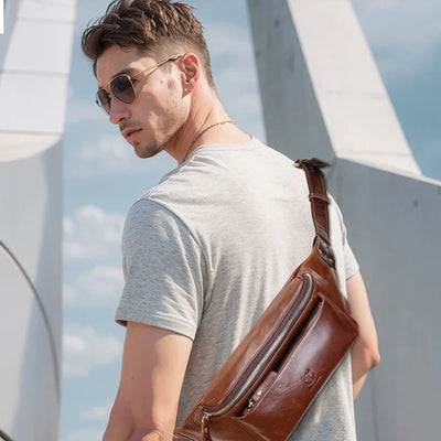 ALR™ Men's Genuine Leather Waist Bag