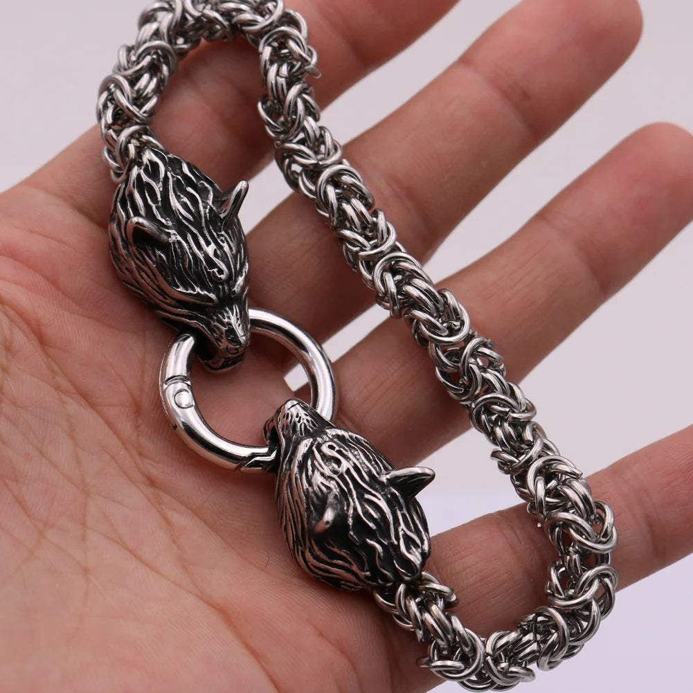 ALR™ Stainless Steel Skull Wolf Head Dragon Bracelet