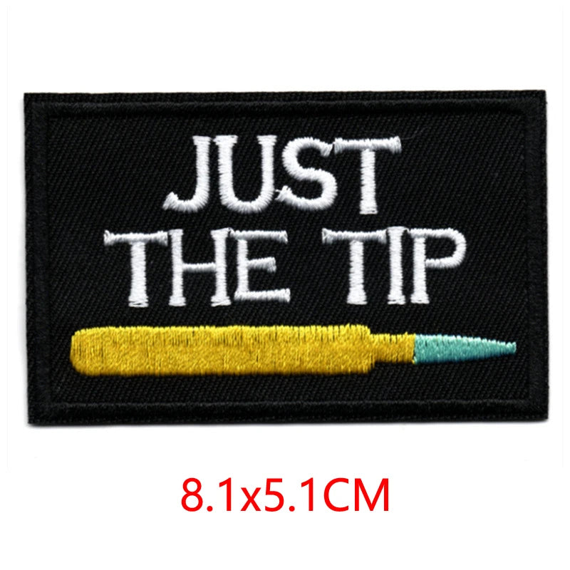 Alr™ Embroidered Iron-On Patch, Just The Tip