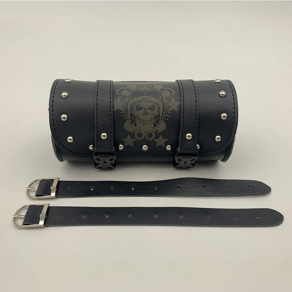 Leather Motorcycle Bag - Universal Side Saddlebag PU Storage