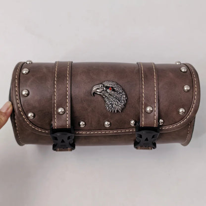 Leather Motorcycle Bag - Universal Side Saddlebag PU Storage