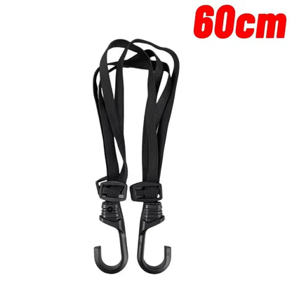 Motorcycle Tie-Down Straps - Universal Elastic Strap with Hooks 4-Claw